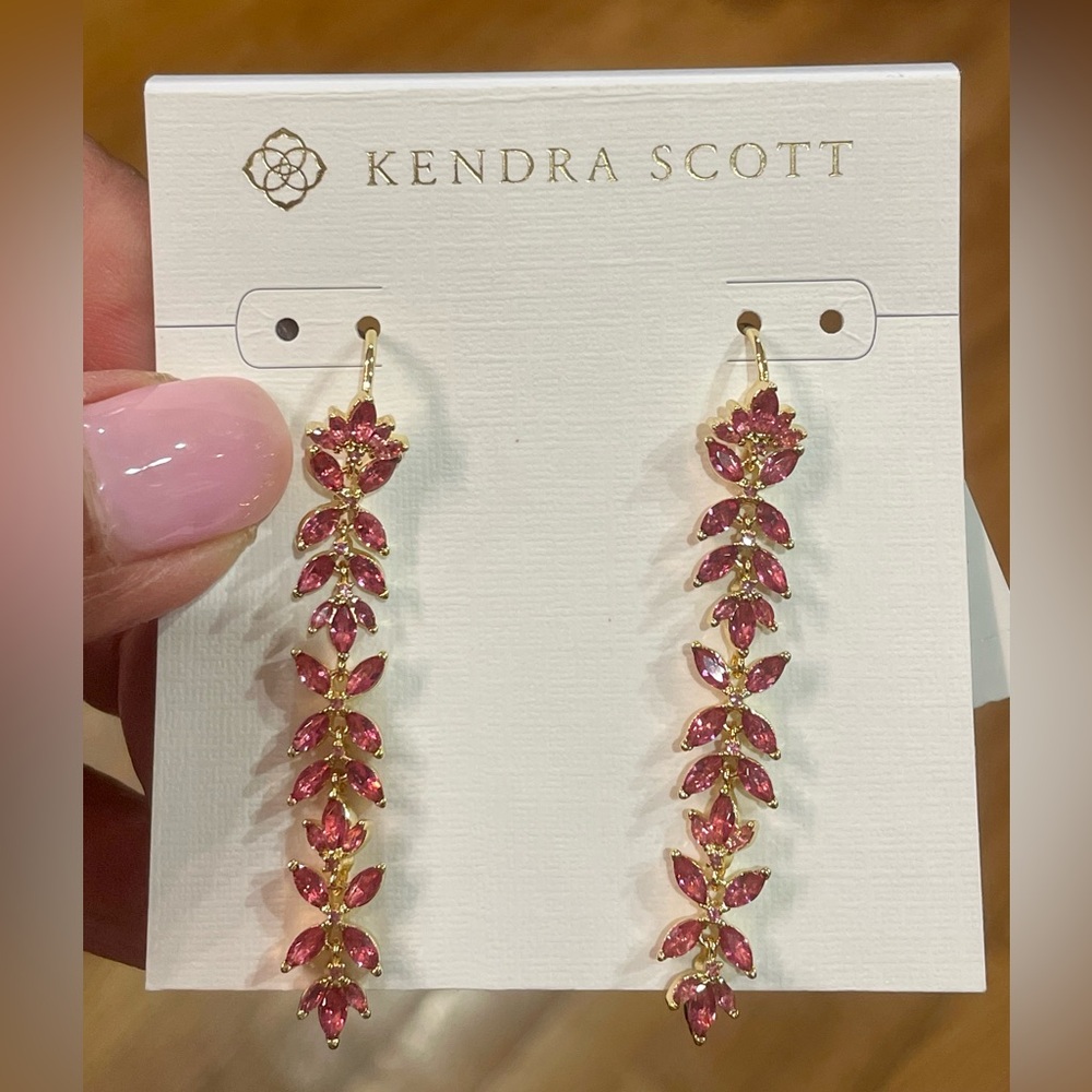 NWT - Kendra Scott Rosalie Mixed Cut Stone Linear Drop Earrings